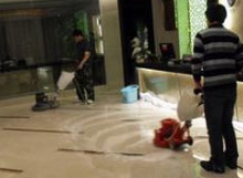 石材結(jié)晶打蠟